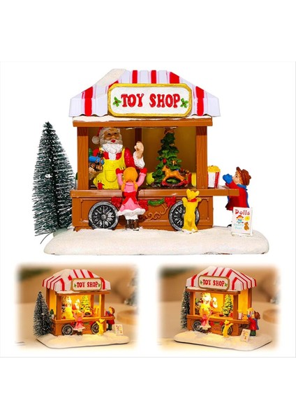 Noel Müzik Evi Noel Müzik Evi Işıklı LED Masaüstü Süsleri Noel Süsleri Noel Süsleri (Yurt Dışından) fırsatları