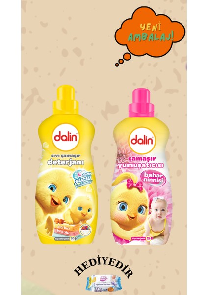 Deterjan 1500 ml 3 Adet Yumuşatıcı 1500 ml 3 Adet (Yeni Ambalaj) fırsatları