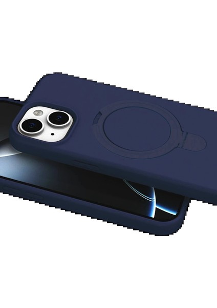 Apple iPhone 15 Plus Regal Magsafe Standlı Kapak - Lacivert fırsatları