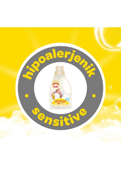 Sensitive Doğal Sabun Bazlı Sıvı Çamaşır Deterjanı 1500 ml 2'li indirimleri