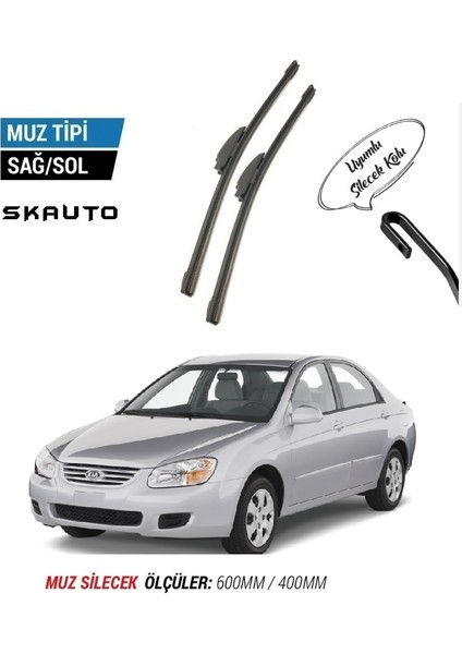 Kia Cerato Ön Cam Muz Silecek Takımı (2004-2009)