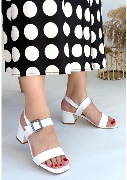 Year Beyaz Cilt Topuklu Ayakkabı modelleri