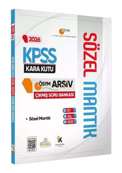 2026 KPSS SÖZEL MANTIK Kara Kutu ÖSYM Çıkmış Soru Havuzu Bankası Konu Özetli Dijital Çözümlü