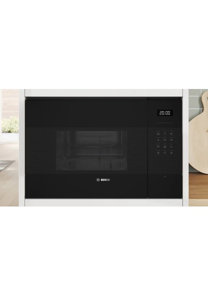 Serie 6 Ankastre Mikrodalga, BEL554MB2IZGARA Fonksiyonlu 59 x 38 cm Siyah fiyatları