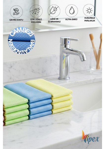 2 Adet 40X40 cm Baklava Desen Cam Bezi Kusursuz Temizlik fiyatları