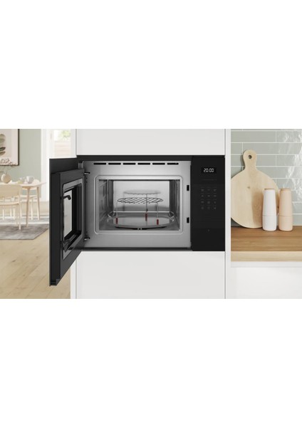 Serie 6 Ankastre Mikrodalga, BEL554MB2IZGARA Fonksiyonlu 59 x 38 cm Siyah modelleri