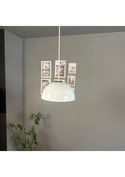 Yimpi Beyaz Avize Sezar Başlık Tekli Sarkıt Salon Mutfak Kuaför Cafe Lamba Dekoratif modelleri