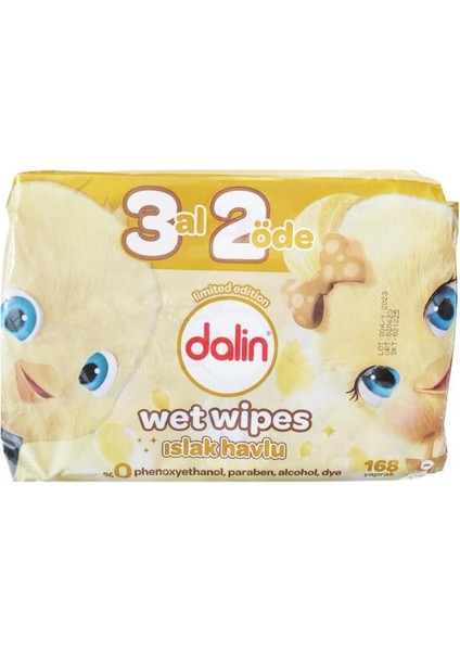 Islak Havlu 56 Yaprak 3 Paket