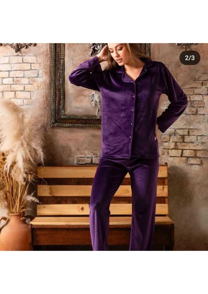 Sude Kadın Kadifegömlek Pjm Tkm Mor fiyatları