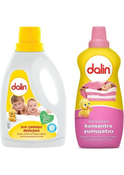 Sıvı Çamaşır Deterjanı 1500ML + Konsantre Yumuşatıcı Düş Bahçesi 1200ML
