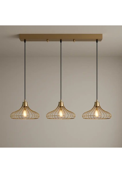 Lofoten 3'lü Dekoratif Sıralı Avize