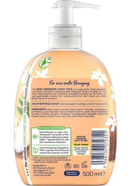 Sıvı Sabun Lovely Coco 500 ml fiyatları