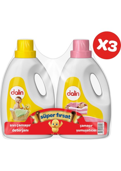 Sıvı Deterjan 1200 ml Çamaşır Yumuşatıcısı 1200 ml x 3 Adet fiyatları