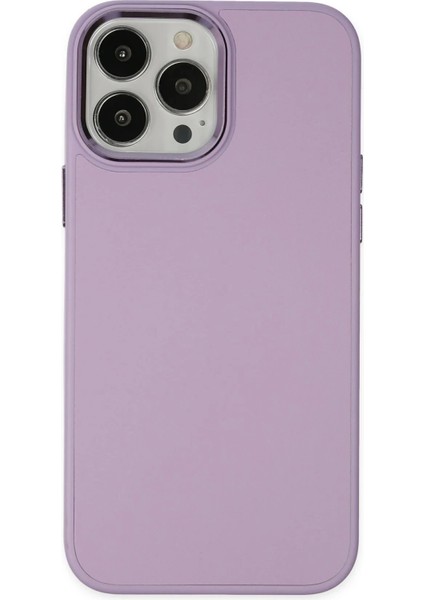 iPhone 13 Pro Max Kılıf Asya Deri Silikon - Lila