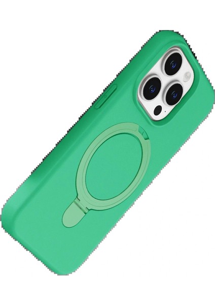Apple iPhone 14 Pro Max Regal Magsafe Standlı Kapak - Yeşil modelleri