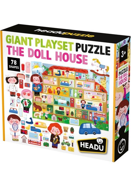 Gıant Playset Puzzle The Doll House ( Bebek Evi Temalı Puzzle)