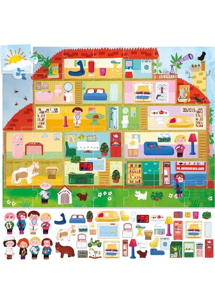 Gıant Playset Puzzle The Doll House ( Bebek Evi Temalı Puzzle) fiyatları