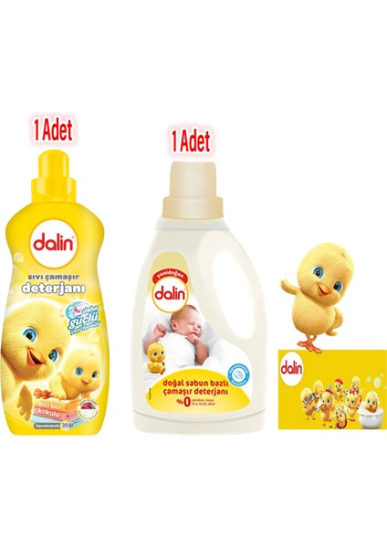 Ikili Özel Set -Sensitive Doğal Sabun Bazlı ve Sıvı Çamaşır Deterjanı 1500 ml