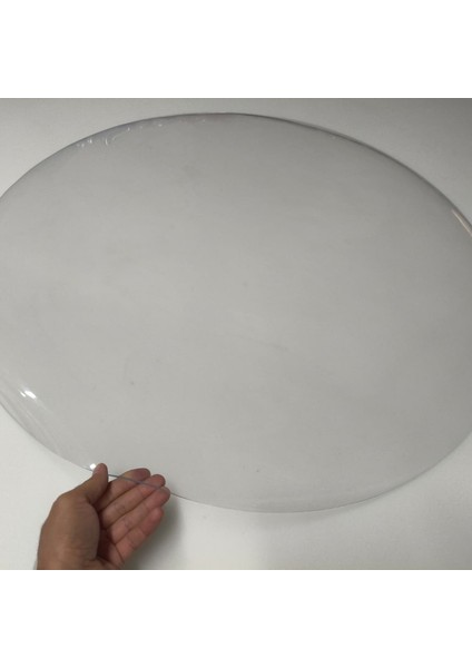 Yuvarlak 3,5mm Şeffaf Kalın Pvc Masa Örtüsü Kaymaz Koruyucu modelleri