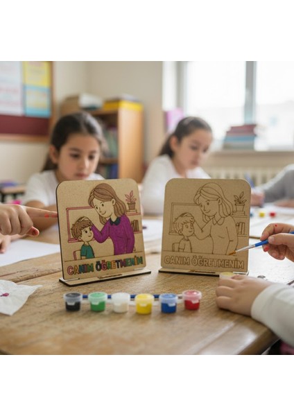 24 Kasım Öğretmenler Günü Için 10'lu Boyanabilir Ahşap Maket Hediye Seti - Öğrenci Etkinlik ve Kendin Yap (Dıy) Paketi 24 Kasım Öğretmenler Günü Için En Anlamlı Hediye: Emeğinizi Katın! fiyatları