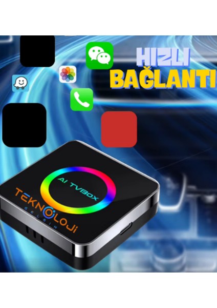 Araç Carplay Yeni Nesil Son Sürüm Ai Box Uyumlu Netflix Youtube Çalıştırır