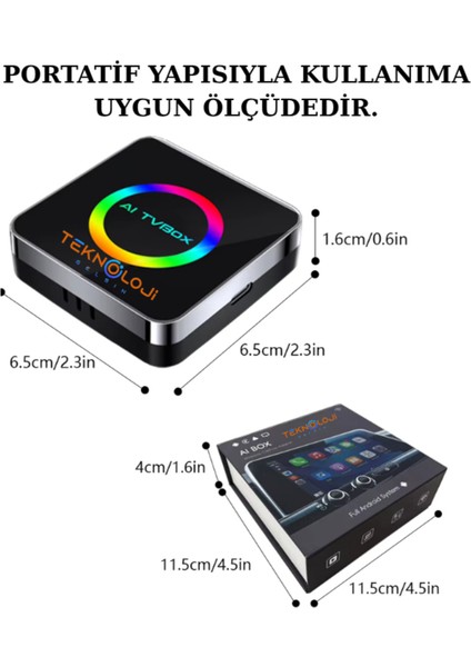 Araç Carplay Yeni Nesil Son Sürüm Ai Box Uyumlu Netflix Youtube Çalıştırır fiyatları