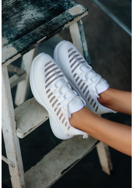 Wina Beyaz Triko Spor Ayakkabı modelleri
