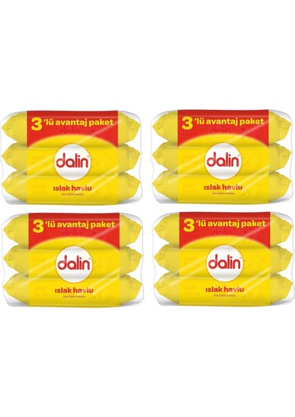 Islak Mendil 56 3'lü Paket (168 Adet) x 4 Adet
