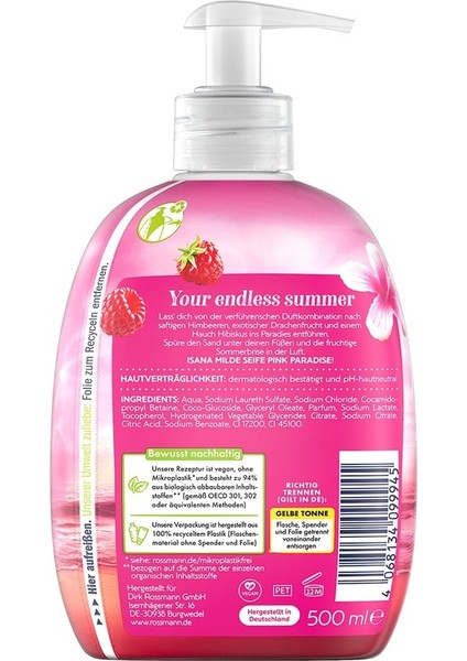 Sıvı Sabun Pink Paradise 500 ml fiyatları