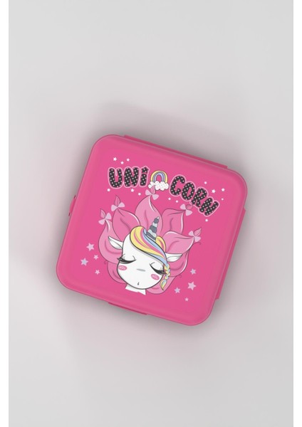 Leya Unicorn Desenli Pp Çocuk Beslenme Kabı ve Suluk Seti 192013 Pembe fırsatları