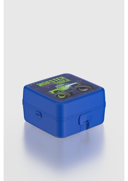 Leya Monster Truck Desenli Pp Çocuk Beslenme Kabı 412003 Mavi