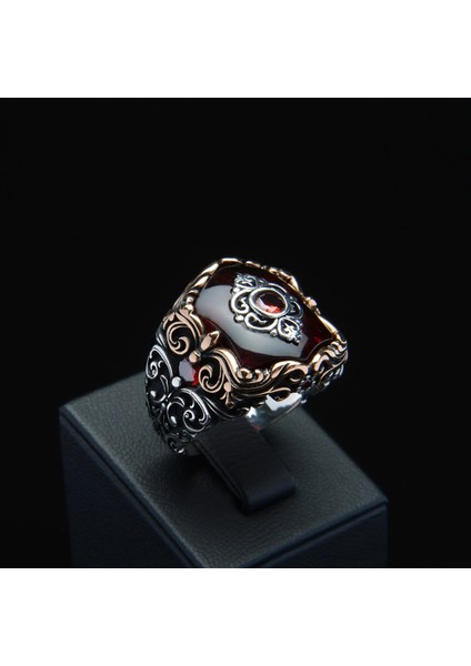 721 Kırmızı Zirkon Gümüş Yüzük fiyatları