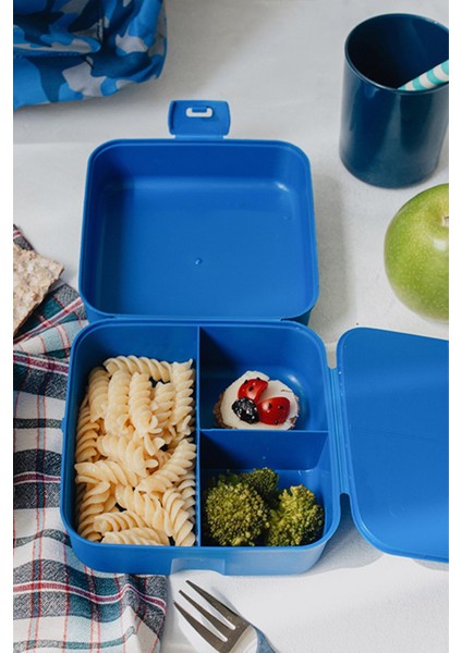 Leya Monster Truck Desenli Pp Çocuk Beslenme Kabı 412003 Mavi modelleri