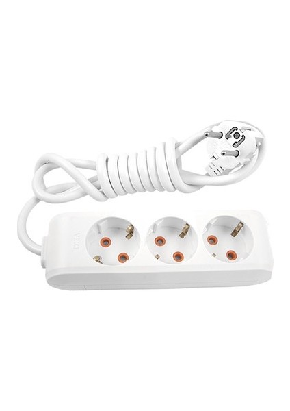 3'lü Priz Topraklı 3 Metre / 3 Metre Uzatma Kablosu