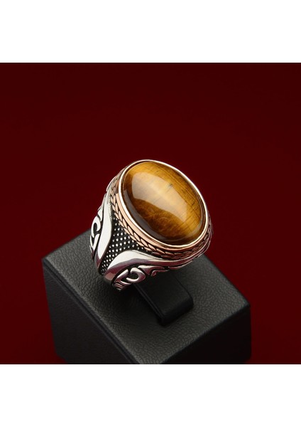 722 Kaplan Gözü Gümüş Yüzük fiyatları