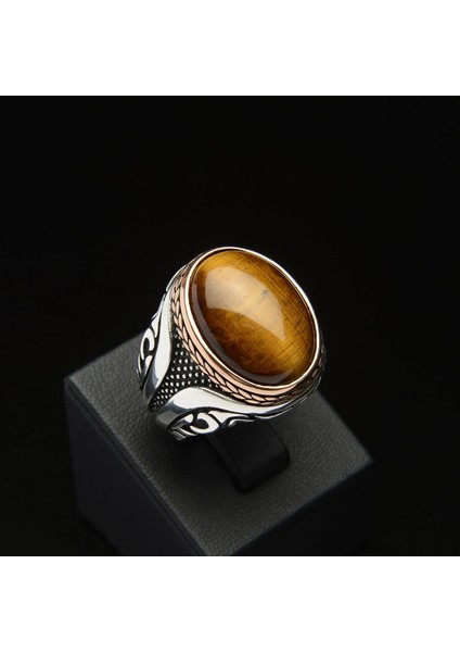 722 Kaplan Gözü Gümüş Yüzük modelleri