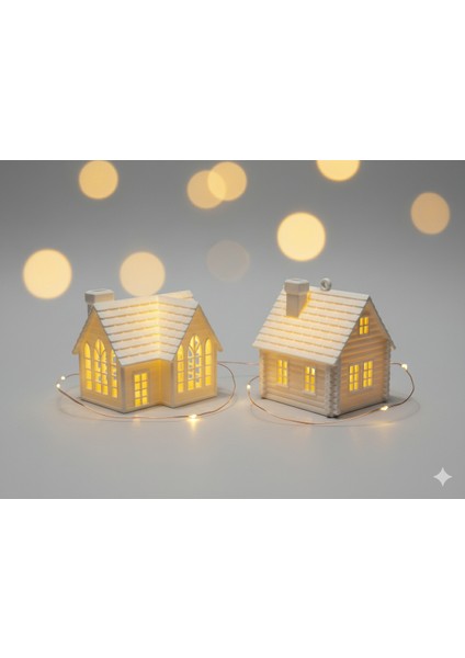 Auro Little Tea Sıcak Yuva Işıkları - Mini Kış Köyü Seti Yılbaşı Özel - 3D fiyatları