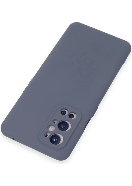 One Plus 9 Pro Kılıf Nano Içi Kadife Silikon - Gri modelleri