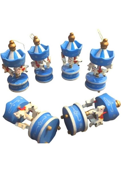 Yılbaşı Mavi 6 Lı Atlı Karınca DN04-03