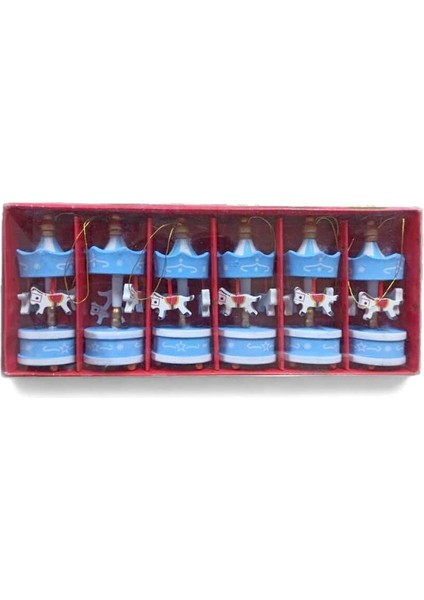 Yılbaşı Mavi 6 Lı Atlı Karınca DN04-03 modelleri