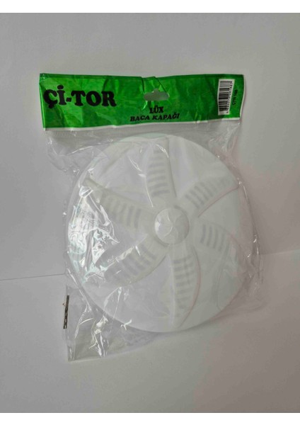 Çi-Tor Plastik Baca Kapağı – Beyaz Havalandırma Izgarası