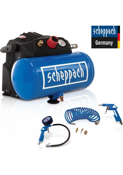 HC06 Yağsız Hava Kompresörü 1200 W 8 Bar 6lt- 5906153901