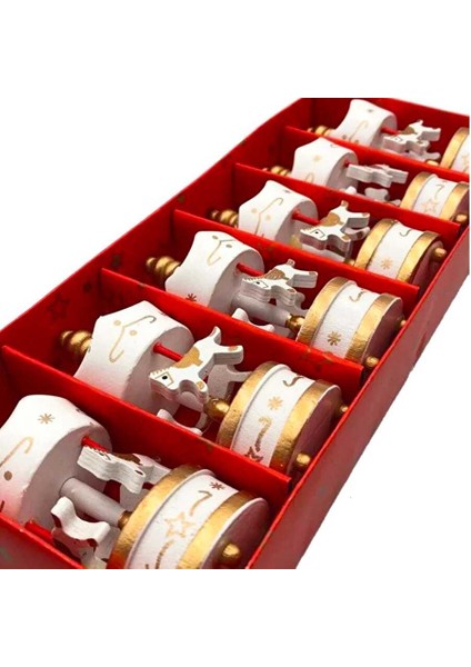 Yılbaşı 6lı Beyaz Atlı Karınca DK02-01 modelleri