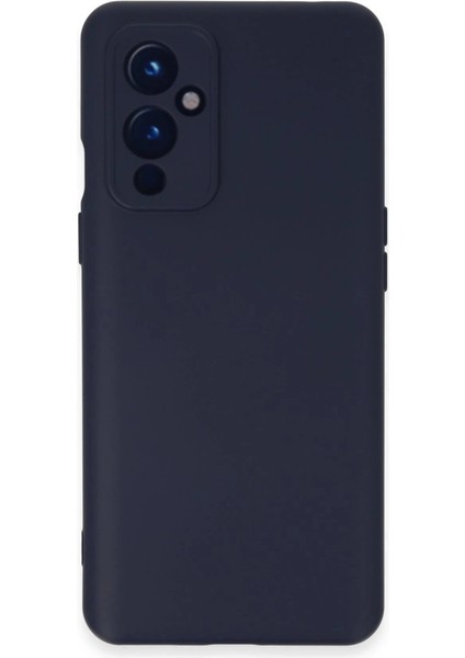 One Plus 9 Kılıf Nano Içi Kadife Silikon - Lacivert