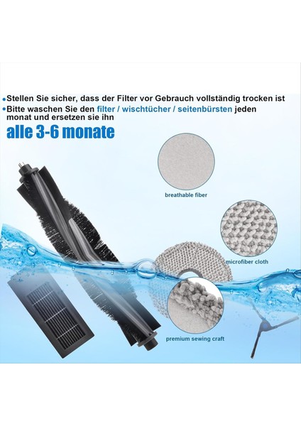 X2 Omni / X2 / Pro DEX86 Robot Süpürgeler Için Yedek Aksesuar Seti, Ana Fırça, Yan Fırçalar, Filtre (Yurt Dışından) indirimleri