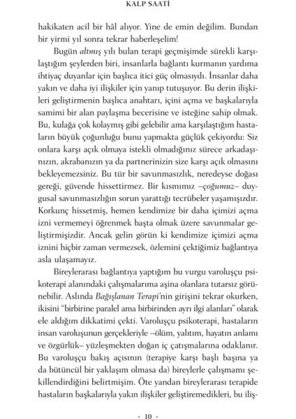 Kalp Saati: Burada ve Şimdi Bağlantı - Irvin D. Yalom ve Benjamin Yalom fırsatları