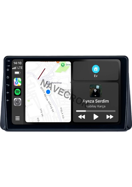 Ford Focus 4 2018-23 9" Uyumlu Android Multimedia Gerçek 4/64 Kablosuz Carplay Geri Görüş Kameralı