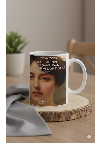 " Bir Kadının Yaşamından " Kişiye Özel Özel Kapak Tasarımlı Kupa (Istediğiniz Kitap Tasarlanır)