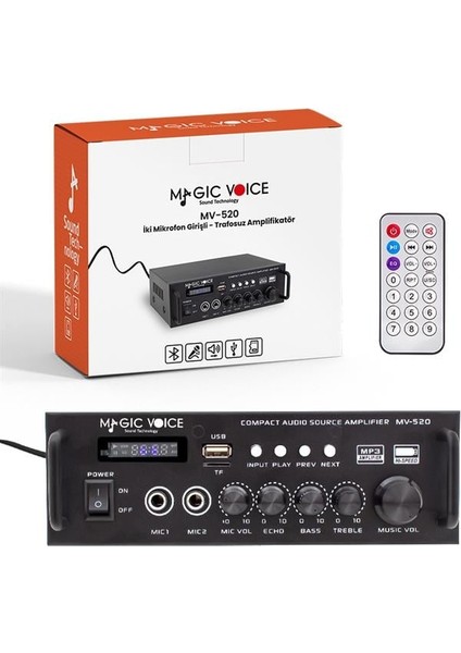 MagicVoice MV-520 Dijital Karaoke Mikser Amfi modelleri