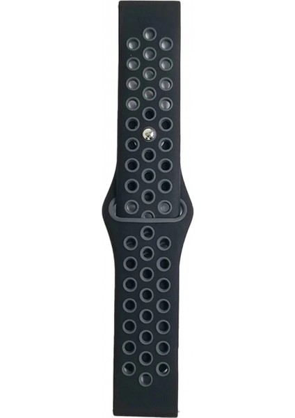 Watch 22MM Spor Delikli Kordon - Siyah-Gri fiyatları